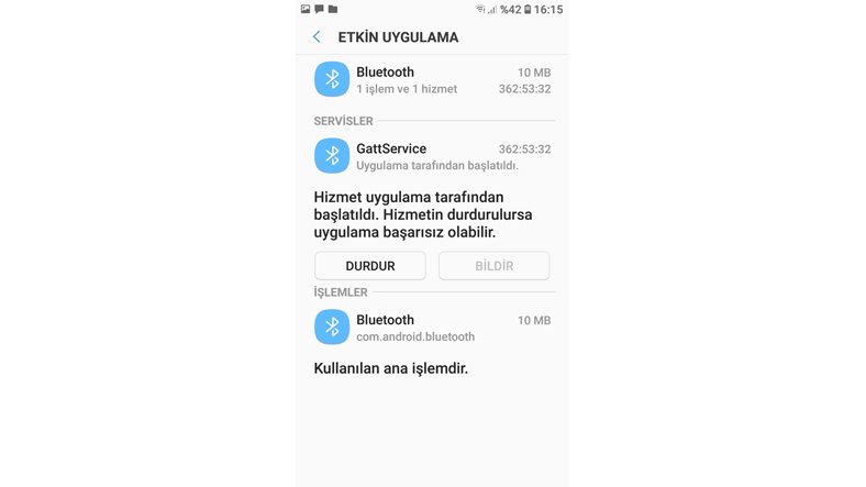 android uygulamayı durdur