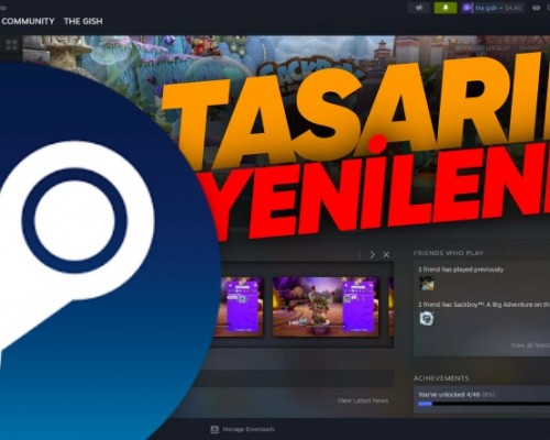Steam in Tasarımı Baştan Aşağı Değişti: Tek Ekranda Hem Oyun Oynayıp Hem Film İzleyebileceksiniz!