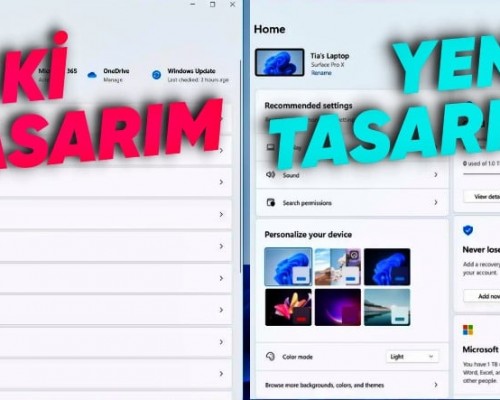Windows 11 in Çorap Çekmecesi Gibi Karışık  quot;Ayarlar quot; Sayfasının Tasarımı Değişiyor: İşte İlk Ekran Görüntüsü