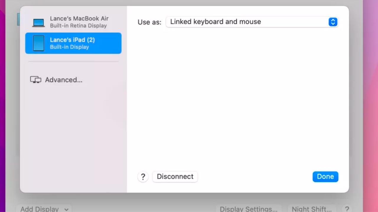 iPadOS 15.4 Universal Control