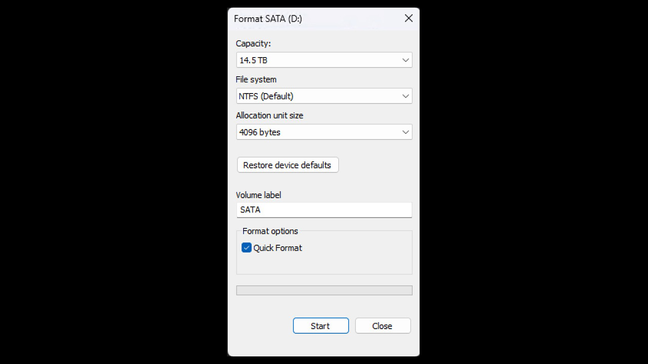 Windows Biçimlendir